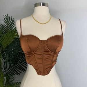 Brown Corset Top